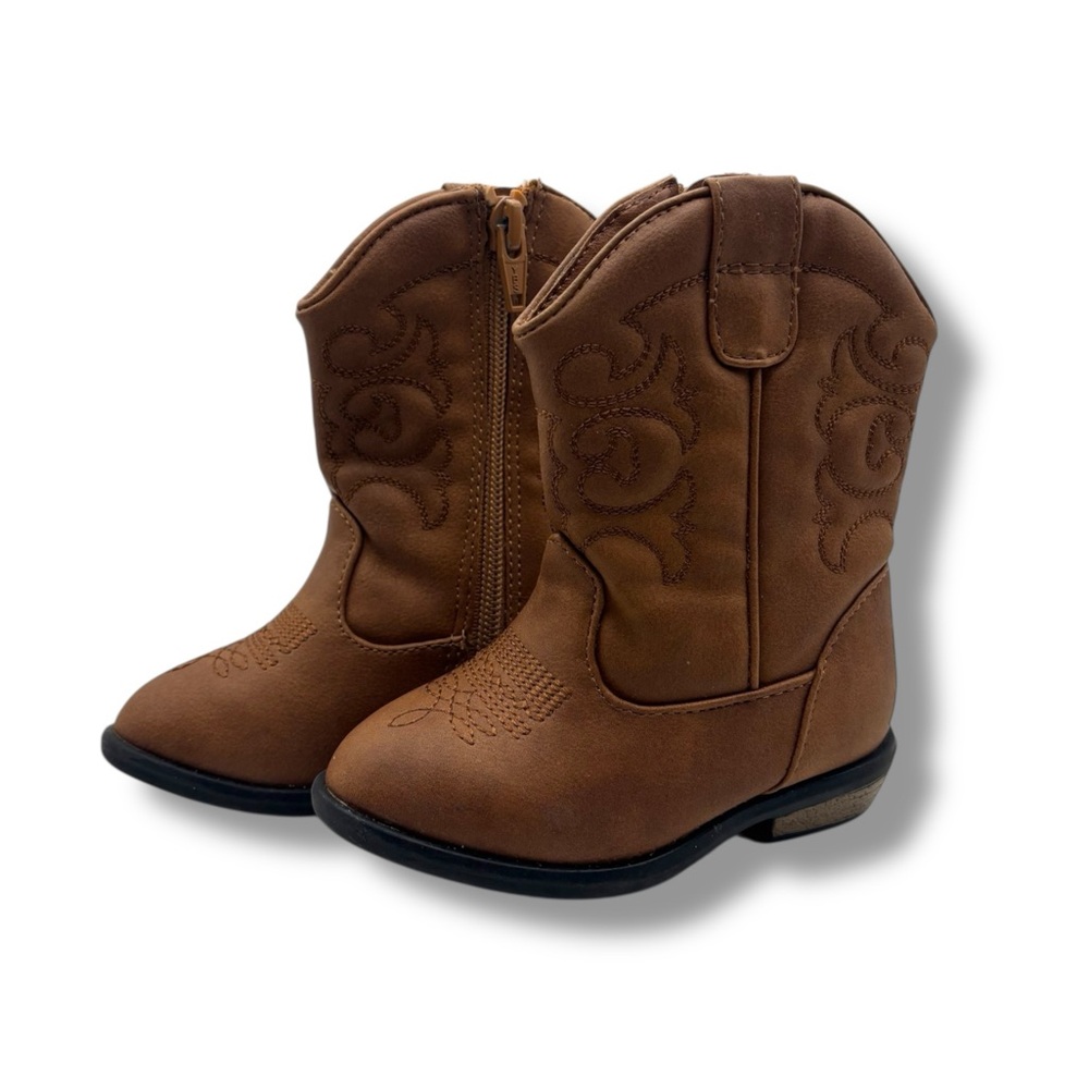 Cat & Jack Brown Cowboy Boots Size 5